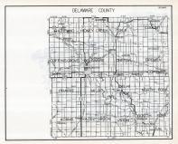 Delaware County Map, Iowa State Atlas 1930c